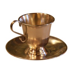 Ensemble de 10 tasse et sous-tasse en argent 925 Sterling (112 …