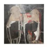 Contemporary painting, oil on canvas, Italian artist Fiocco... - Moinat - Painting - Miscellaneous