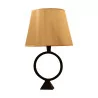 SONIA lamp with brown patinated bronze base and lampshade … - Moinat - Table lamps