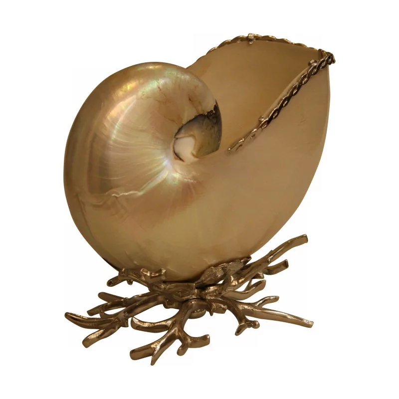 Coquillage Nautile nacrée sur socle corail argenté, objet de … - Moinat - Accessoires de décoration Coquillage Nautile nacrée sur socle corail argenté, objet de … - Moinat - Accessoires de décoration