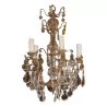 FLORENCE crystal chandelier with 5 lights in gilded bronze. - Moinat - Chandeliers, Ceiling lamps