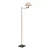 ANGELO articulated floor lamp with lampshade, in gilded metal … - Moinat - Standing lamps