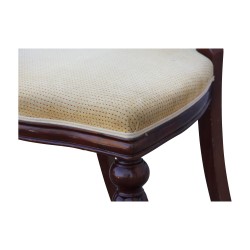 Set of 7 Victorian style chairs in mahogany covered with …