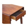 Writing table with mahogany flaps with legs turned on … - Moinat - Bridge tables, Changer tables