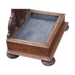 Second Empire wardrobe / cloakroom in speckled mahogany