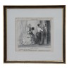 Folge von 5 unter Glas gerahmten Lithografien „Les … - Moinat - Gemälden - Portraits