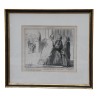 Folge von 5 unter Glas gerahmten Lithografien „Les … - Moinat - Gemälden - Portraits
