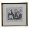 Folge von 5 unter Glas gerahmten Lithografien „Les … - Moinat - Gemälden - Portraits