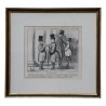 Folge von 5 unter Glas gerahmten Lithografien „Les … - Moinat - Gemälden - Portraits