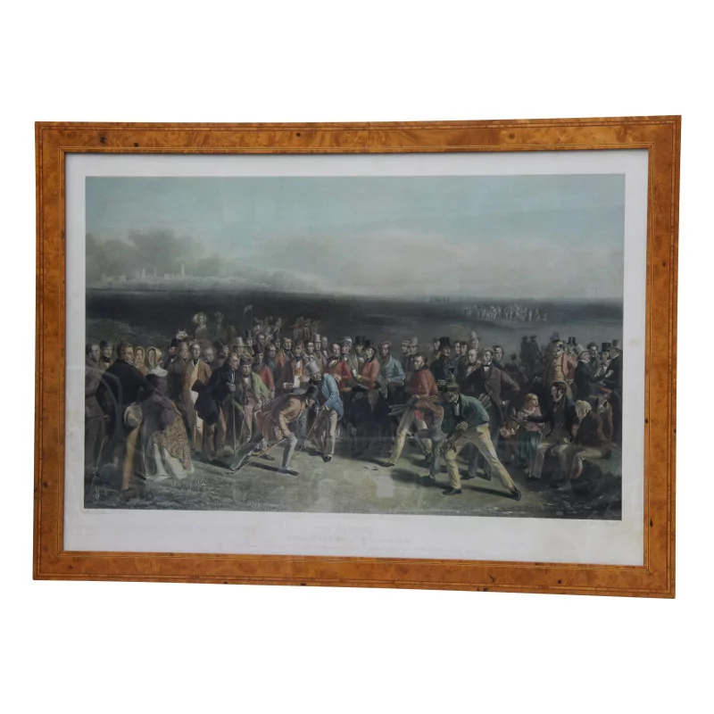 Lithographie “The Golfers - The Grand Match Played over St … - Moinat - Tableaux - Portrait