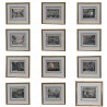 Series of 12 English engravings “Stamp office Somerset house”, … - Moinat - Prints, Reproductions