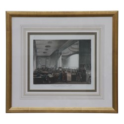 Series of 12 English engravings “Stamp office Somerset house”, …
