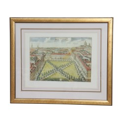 Lot de 4 gravures reproduction couleurs d'anciennes gravures, …