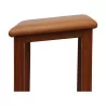 Architect's stool in walnut-stained beech and leather seat... - Moinat - Bar stools