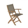 Fauteuil pliant XQI de la collection Royal Botania en teck et - Moinat - Sièges, Bancs, Tabourets