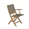 把 XQI 折叠扶手椅，来自 Royal Botania 系列，柚木和 - Moinat - Sièges, Bancs, Tabourets