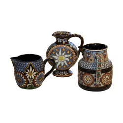 Lot de 3 pot à lait Vieux Thoune 19ème siècle