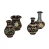 Ensemble de 4 petits vases (Soliflore) Vieux Thoune. 19ème … - Moinat - Porcelaine