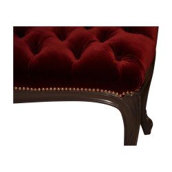 Louis XV style bench covered with Adama & Eva velvet …