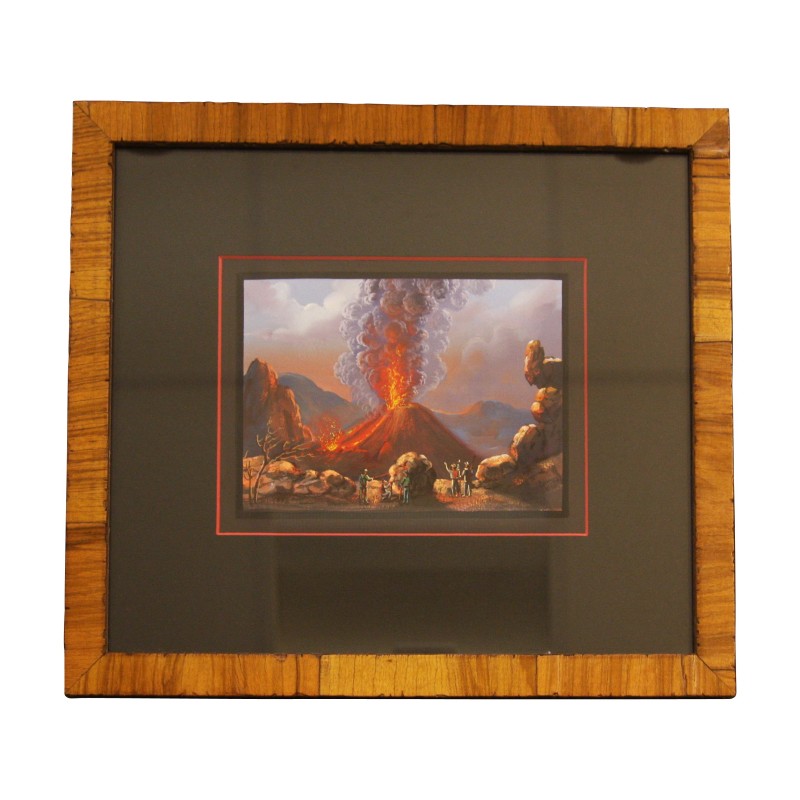 代表火山的玻璃下的那不勒斯水粉画...... - Moinat - 画 - 景观 代表火山的玻璃下的那不勒斯水粉画...... - Moinat - 画 - 景观