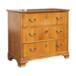 chest of drawers 3 drawers and 1 key in walnut with wooden top …