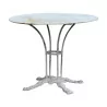 Napoleon III garden table with cast iron base and white … - Moinat - ShadeFlair