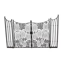 wrought iron gate, living room entrance gate, in 4 parts, in …
