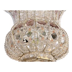 Applique avec structure doré et argenté ornée de cristaux de …