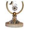 Table lamp with lampshade and base in Botticino marble … - Moinat - Table lamps