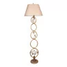 Floor lamp with Botticino marble lampshade and base and - Moinat - Standing lamps