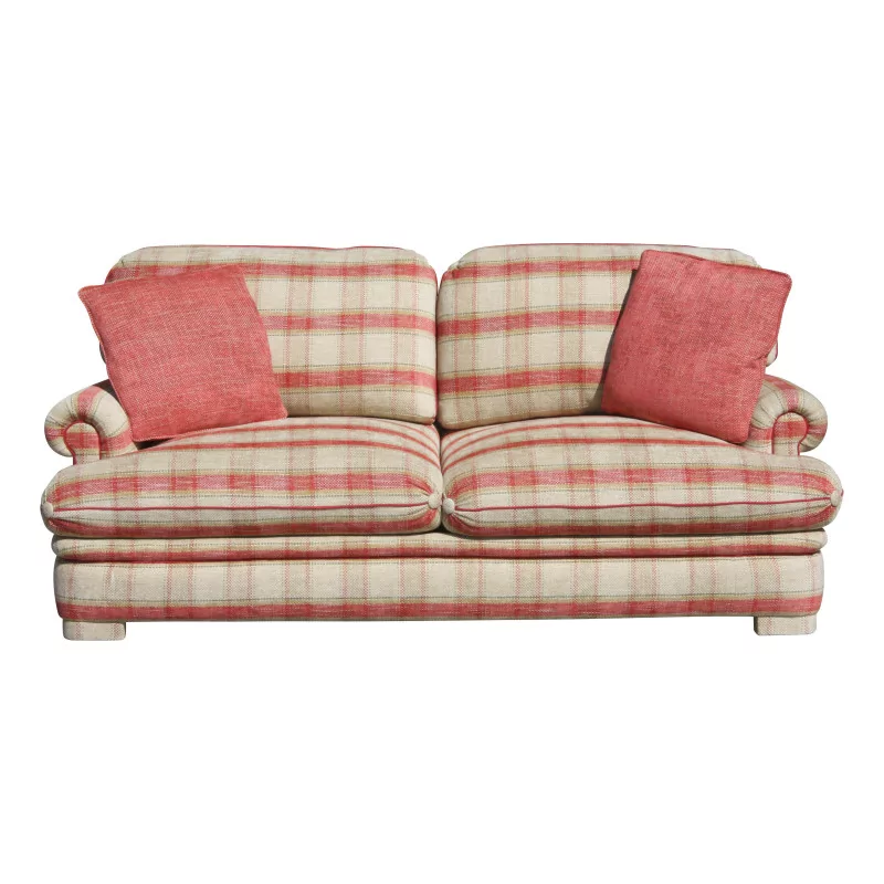 Bermuda 2-seater sofa with covered feet and front … - Moinat - Sofas