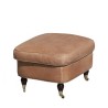 脚凳，坐垫凳，Charlotte，采用 Old Shabby Terra 皮革制成…… - Moinat - Stools, Benches, Pouffes