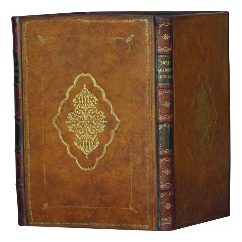 个装有旧皮书复制品的废纸篓，…… - Moinat - 办公用品, 墨水瓶