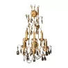Large Abbé wall lamp with crystals and gilded wrought iron at 6 … - Moinat - Wall lights, Sconces