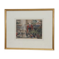 Série de 5 gravures sur le sujet de la Grand Exposition de …