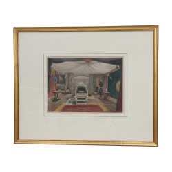 Série de 5 gravures sur le sujet de la Grand Exposition de …