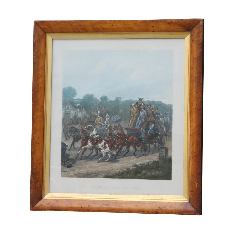 Farbige Glasgravur „Rückkehr von … - Moinat - Gravüren Farbige Glasgravur „Rückkehr von … - Moinat - Gravüren