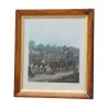 Colored engraving under glass “Return from a … - Moinat - VE2022/1