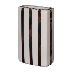 Vase aus weißem Florentiner Manufakturporzellan mit Bändern