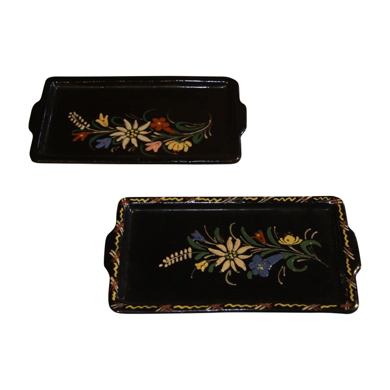 Paire de plats en porcelaine Vieux Thoune Suisse, 19ème siècle - Moinat - Porcelaine Paire de plats en porcelaine Vieux Thoune Suisse, 19ème siècle - Moinat - Porcelaine