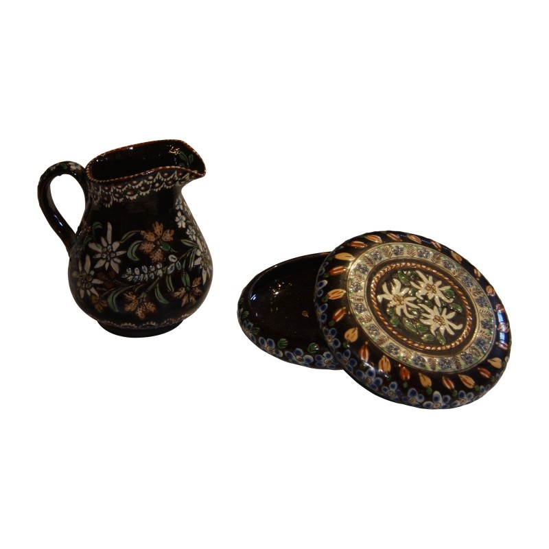 Ensemble à service comprenant un pot à crème et un sucrier … - Moinat - Porcelaine Ensemble à service comprenant un pot à crème et un sucrier … - Moinat - Porcelaine