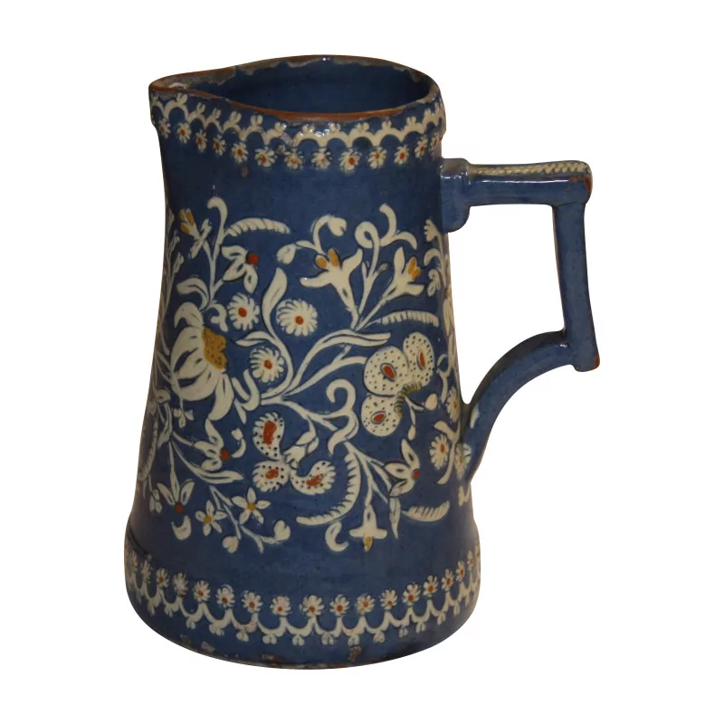 Pot à lait en porcelaine bleu Vieux Thoune Suisse, 19ème … - Moinat - Porcelaine