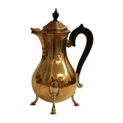 Kaffeekanne aus 925er Silber und Griff aus Ebenholz. Bern …