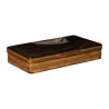 Rectangular box in onyx stone and metal rod … - Moinat - Boxes, Urns, Vases