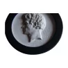 Meissen porcelain medallion with black wooden frame, … - Moinat - Chinaware, Porcelain