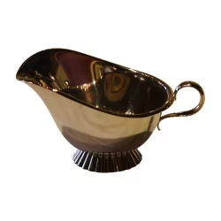 Small sauce boat in 800 silver with handle (63g) 20th century