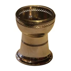 Verre a Kiddouch en argent 800 (293 gr) avec verre à