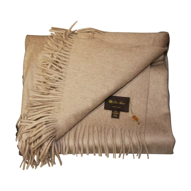 Loro Piana Decke, 100% Kaschmir, Überwurffarbe Made in - Moinat - Couvertures, Plaids