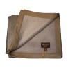 Plaid Loro Piana en cachemire Chinchilla avec bordure. - Moinat - Couvertures, Plaids