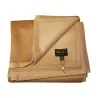 Plaid Loro Piana Baby Camel Hair double face avec bordure en - Moinat - Couvertures, Plaids